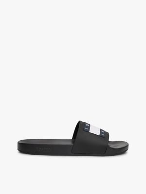 Men's Pillow Slides , Black / 11.5