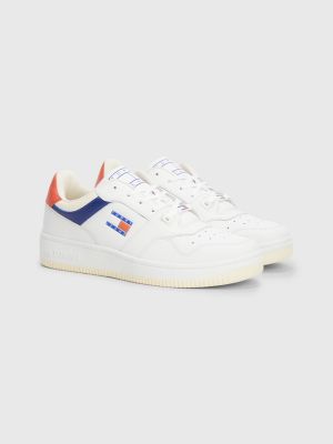 Hilfiger Flag Leather Tommy | Sneaker USA