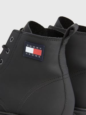 TJ Flag Leather Ankle Boot | Tommy Hilfiger USA