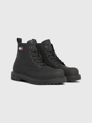 TJ Flag Leather Ankle Boot Tommy Hilfiger USA