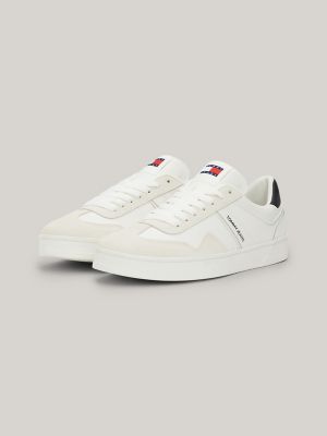 TJ Suede Panel Cupsole Sneaker, Ecru