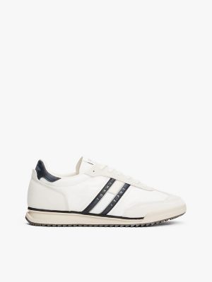 Tommy Jeans Mixed-Media Runner Sneaker, Black