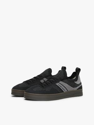 Tommy Jeans Low-Top Knit Sneaker, Black