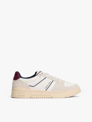 Tommy Jeans Suede Cupsole Sneaker, Red / White / Blue