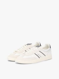 Tommy Jeans Suede Mix Skater Sneaker — Ecru/Black 2