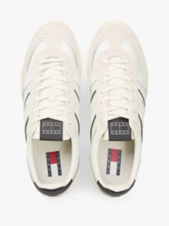 Tommy Jeans Suede Mix Skater Sneaker — Ecru/Black 3