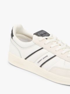 Tommy Jeans Suede Mix Skater Sneaker — Ecru/Black 6