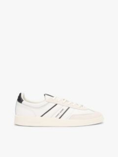 Tommy Jeans Suede Mix Skater Sneaker — Ecru/Black 1