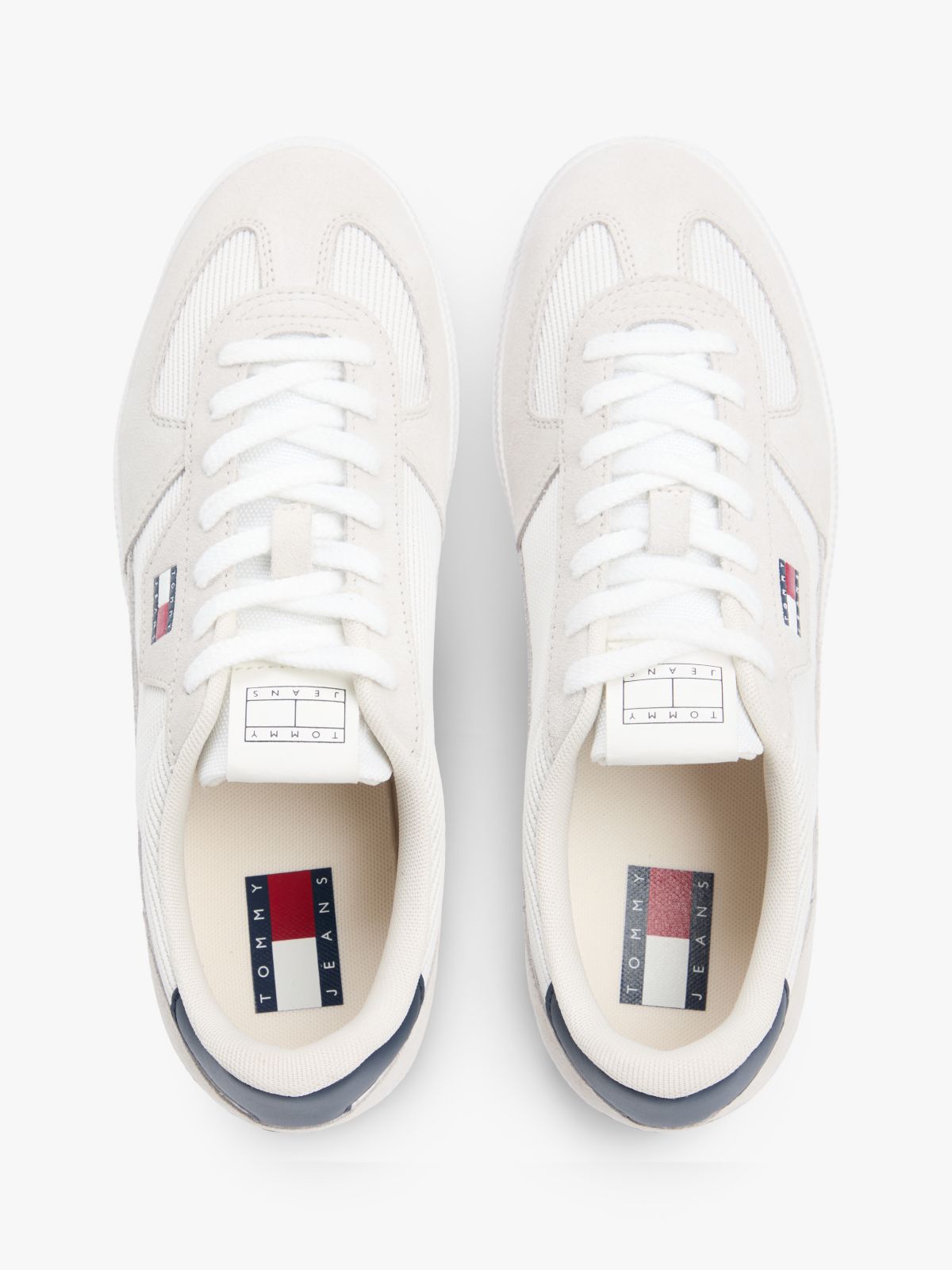 Tommy Jeans Mixed-Texture Skater Sneaker — Stratus Grey