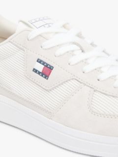 Tommy Jeans Mixed-Texture Skater Sneaker — Stratus Grey 6