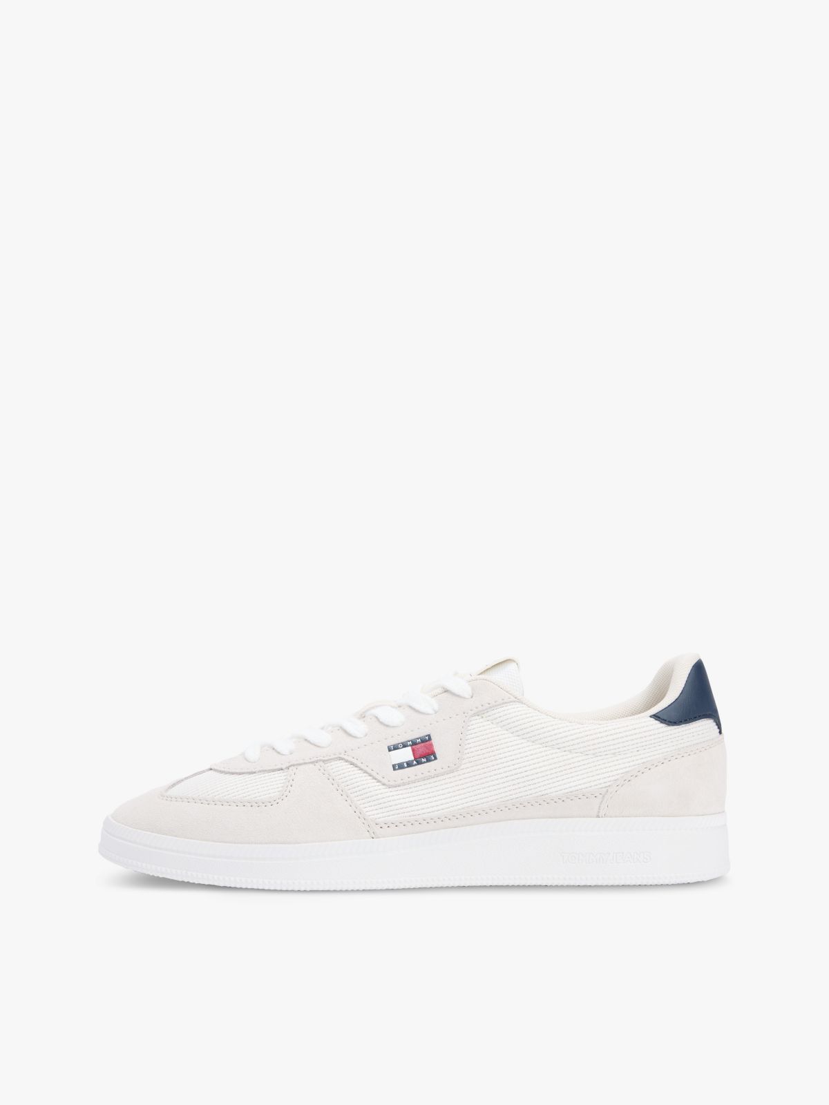 Tommy Jeans Mixed-Texture Skater Sneaker — Stratus Grey