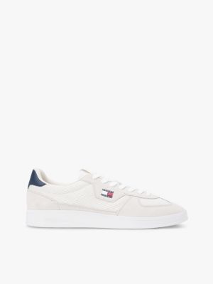 Tommy Jeans Mixed-Texture Skater Sneaker, Stratus Grey