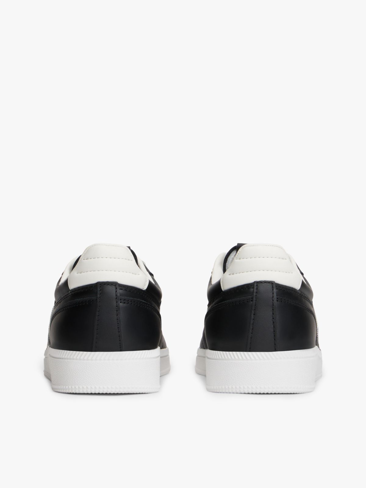 Tommy Jeans Leather Skater Sneaker — Black