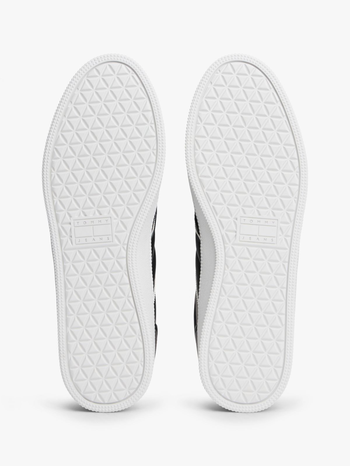 Tommy Jeans Leather Skater Sneaker — Black