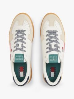 Tommy Jeans Mixed-Texture Skater Sneaker — Ecru 3
