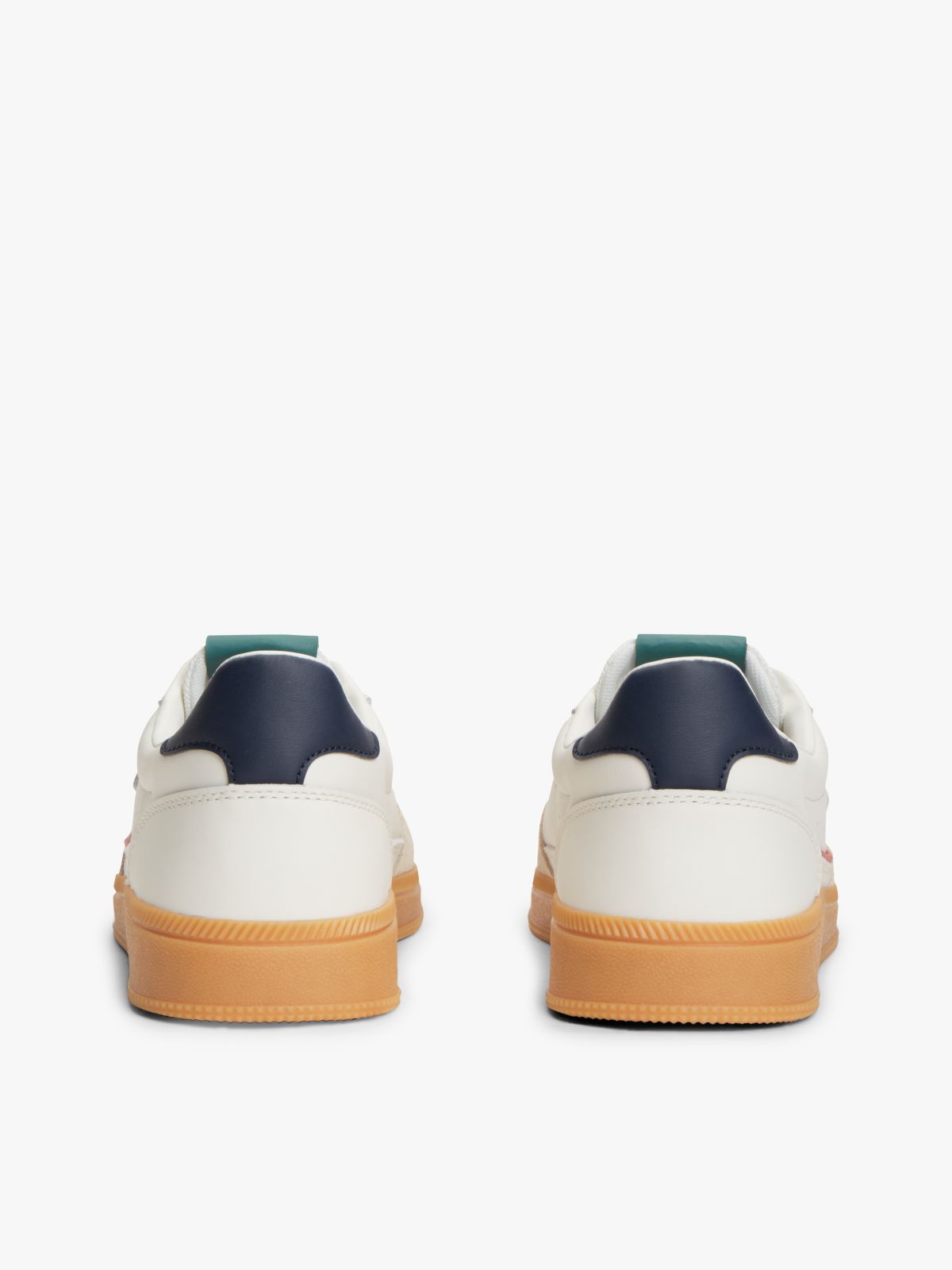 Tommy Jeans Mixed-Texture Skater Sneaker — Ecru