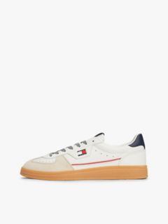 Tommy Jeans Mixed-Texture Skater Sneaker — Ecru 7