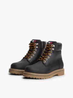 Tommy Jeans Archive Leather Outdoor Boot — Black 2
