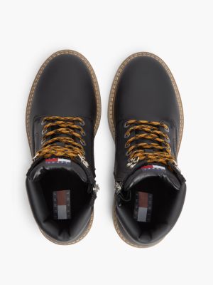 Мужские ботинки Tommy Jeans Archive Leather Outdoor Boot, цвет: Чёрный — фото 3