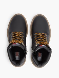 Tommy Jeans Archive Leather Outdoor Boot — Black 3