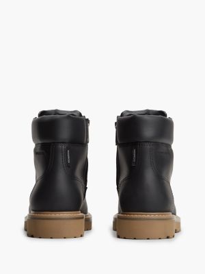 Мужские ботинки Tommy Jeans Archive Leather Outdoor Boot, цвет: Чёрный — фото 4