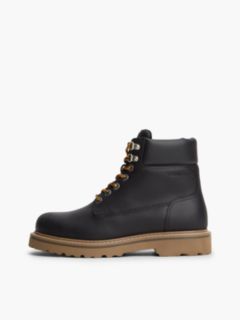 Tommy Jeans Archive Leather Outdoor Boot — Black 7