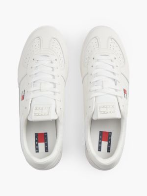 Мужские кроссовки Tommy Hilfiger Tommy Jeans Leather Mix Skater, цвет: Экрю — фото 3