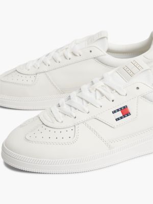 Мужские кроссовки Tommy Hilfiger Tommy Jeans Leather Mix Skater, цвет: Экрю — фото 6