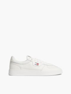 Tommy Jeans Leather Mix Skater Sneaker — Ecru 1
