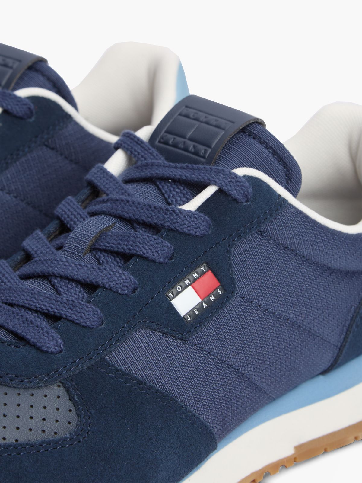 Tommy Jeans Low-Top Runner Sneaker — Dark Blue/Coastal Haze