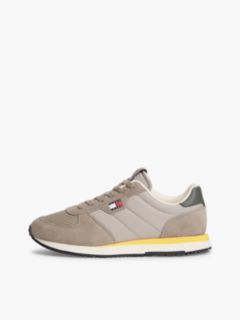 Tommy Jeans Low-Top Runner Sneaker — Taupe Clay / Pewter Green 7
