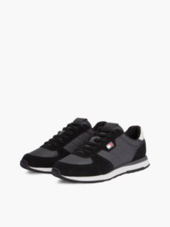 Tommy Jeans Low-Top Runner Sneaker — Washed Black / Stratus Grey 2