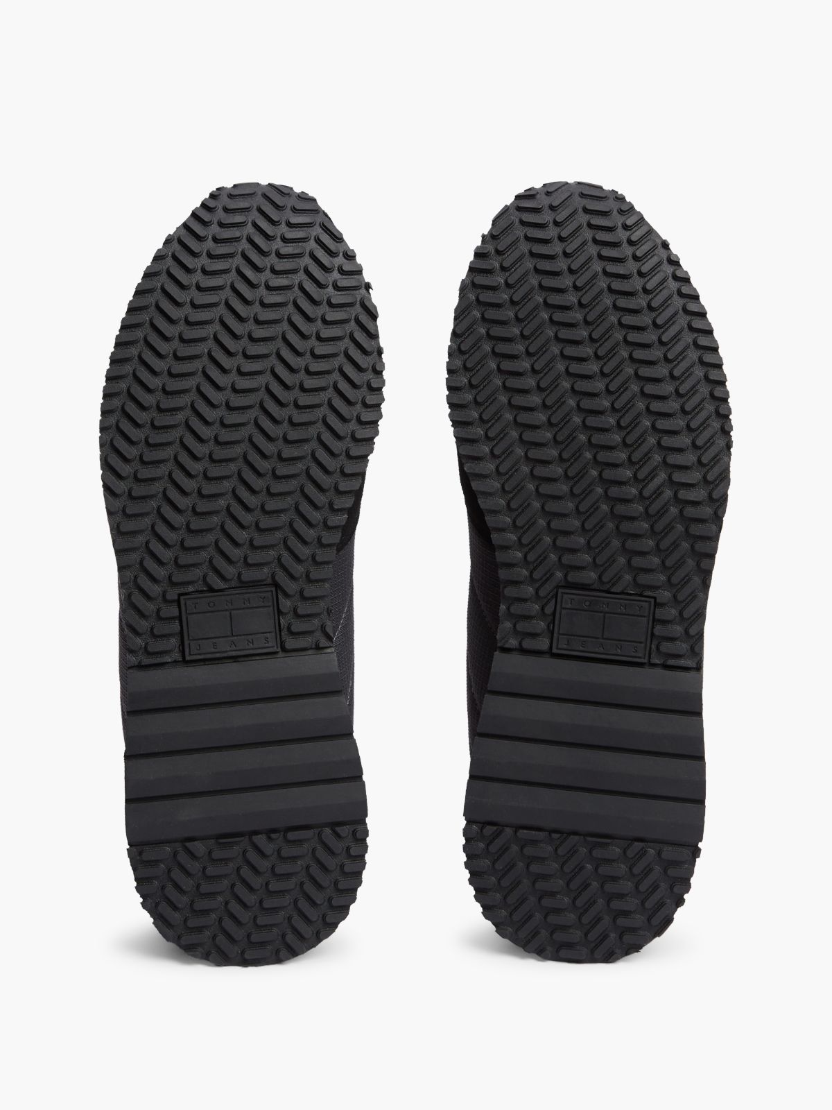 Tommy Jeans Low-Top Runner Sneaker — Washed Black / Stratus Grey