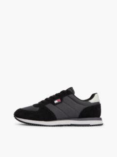 Tommy Jeans Low-Top Runner Sneaker — Washed Black / Stratus Grey 7