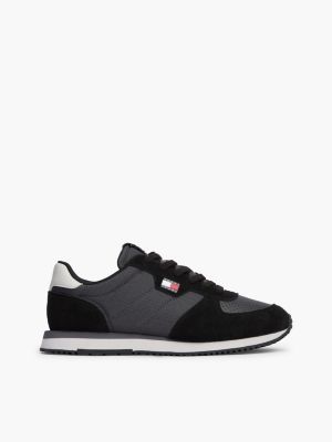 Tommy Jeans Low-Top Runner Sneaker, Washed Black / Stratus Grey
