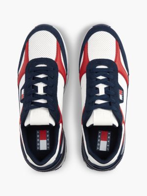 Мужские кроссовки Tommy Jeans Mixed-Media Runner, цвет: Белый / Синий — фото 3