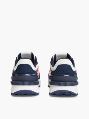 Мужские кроссовки Tommy Jeans Mixed-Media Runner, цвет: Белый / Синий — фото 4
