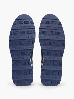 Мужские кроссовки Tommy Jeans Mixed-Media Runner, цвет: Белый / Синий — фото 5