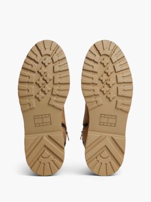 Мужские ботинки Tommy Jeans Archive Leather Outdoor Boot, цвет: Тёплый хаки — фото 5