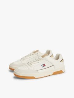 Tommy Jeans Leather Cupsole Sneaker — Ivory 2