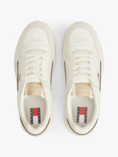 Tommy Jeans Leather Cupsole Sneaker — Ivory 3