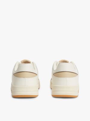 Мужские кроссовки Tommy Jeans Leather Cupsole, цвет: Слоновая кость — фото 4