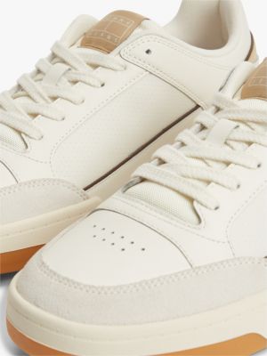 Мужские кроссовки Tommy Jeans Leather Cupsole, цвет: Слоновая кость — фото 6