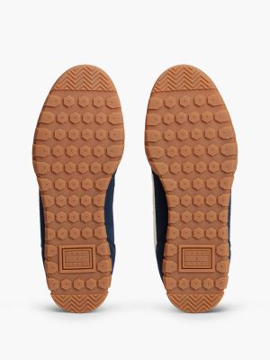 Мужские кроссовки Tommy Jeans Mixed-Leather, цвет: Синий / Слоновая кость — фото 5
