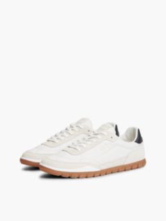 Tommy Jeans Mixed-Leather Sneaker — White 2