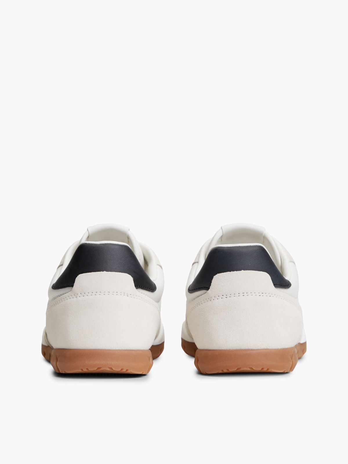 Tommy Jeans Mixed-Leather Sneaker — White