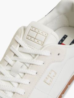 Tommy Jeans Mixed-Leather Sneaker — White 6