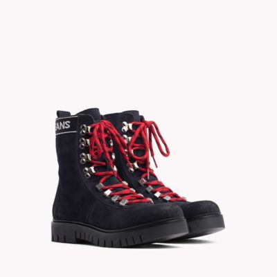 red tommy hilfiger boots