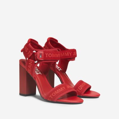 tommy hilfiger red sandals