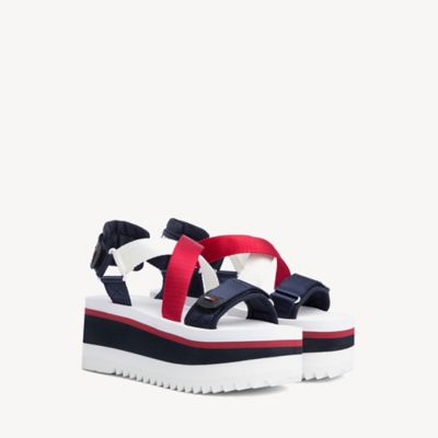 tommy jeans technical platform sandals